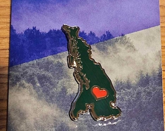 Heart Cascadia Lapel Pin