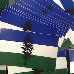Doug Flag Stickers 2x3&quot; & 3x5&quot;