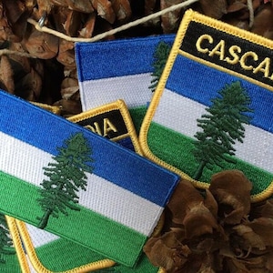 Cascadia Shield Iron On Patch