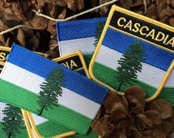 Cascadia Shield Iron On Patch
