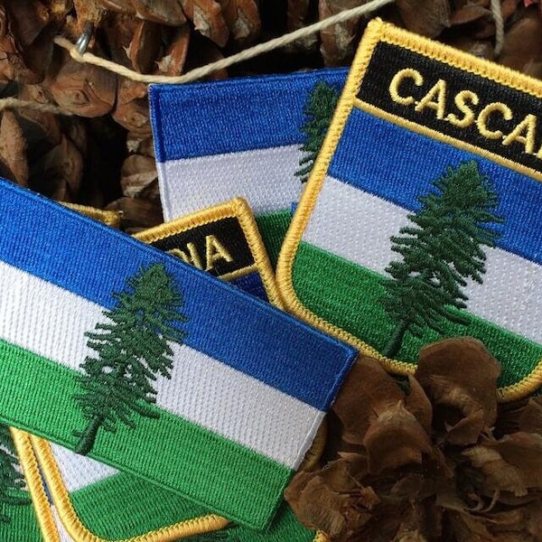 Cascadia Shield Iron On Patch