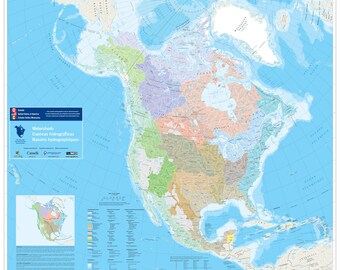 Party Supplies Maps A Watershed Watershed Map | Etsy