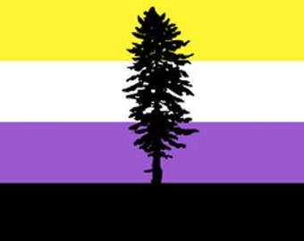 Cascadia Non-Binary PRIDE Flag 3'x5'