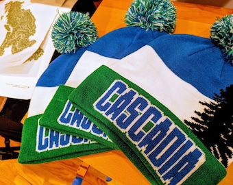 Cascadia Beanie w/ Fluff Ball
