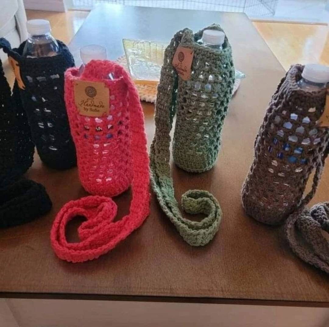 Crochet Water Bottle Case Holder Etsy
