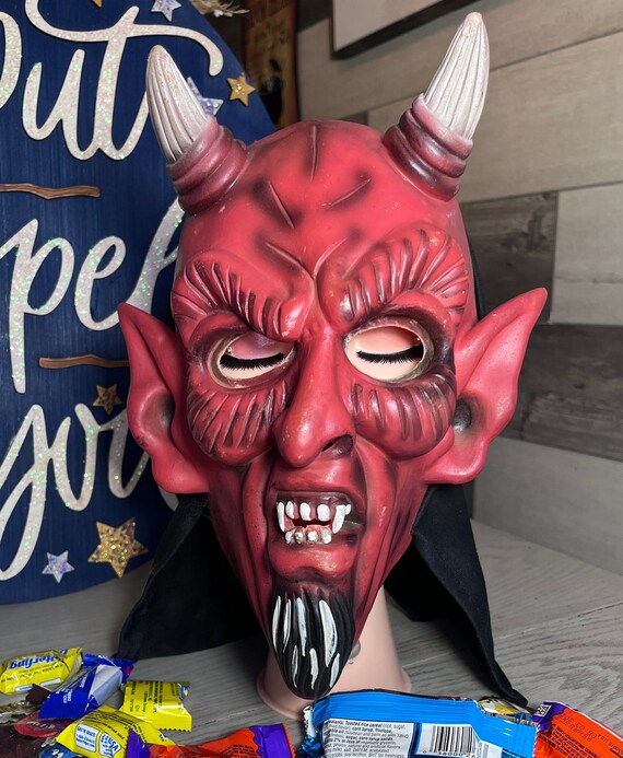 Vintage Rubies Devil Mask - 1980s Halloween Costu… - image 1