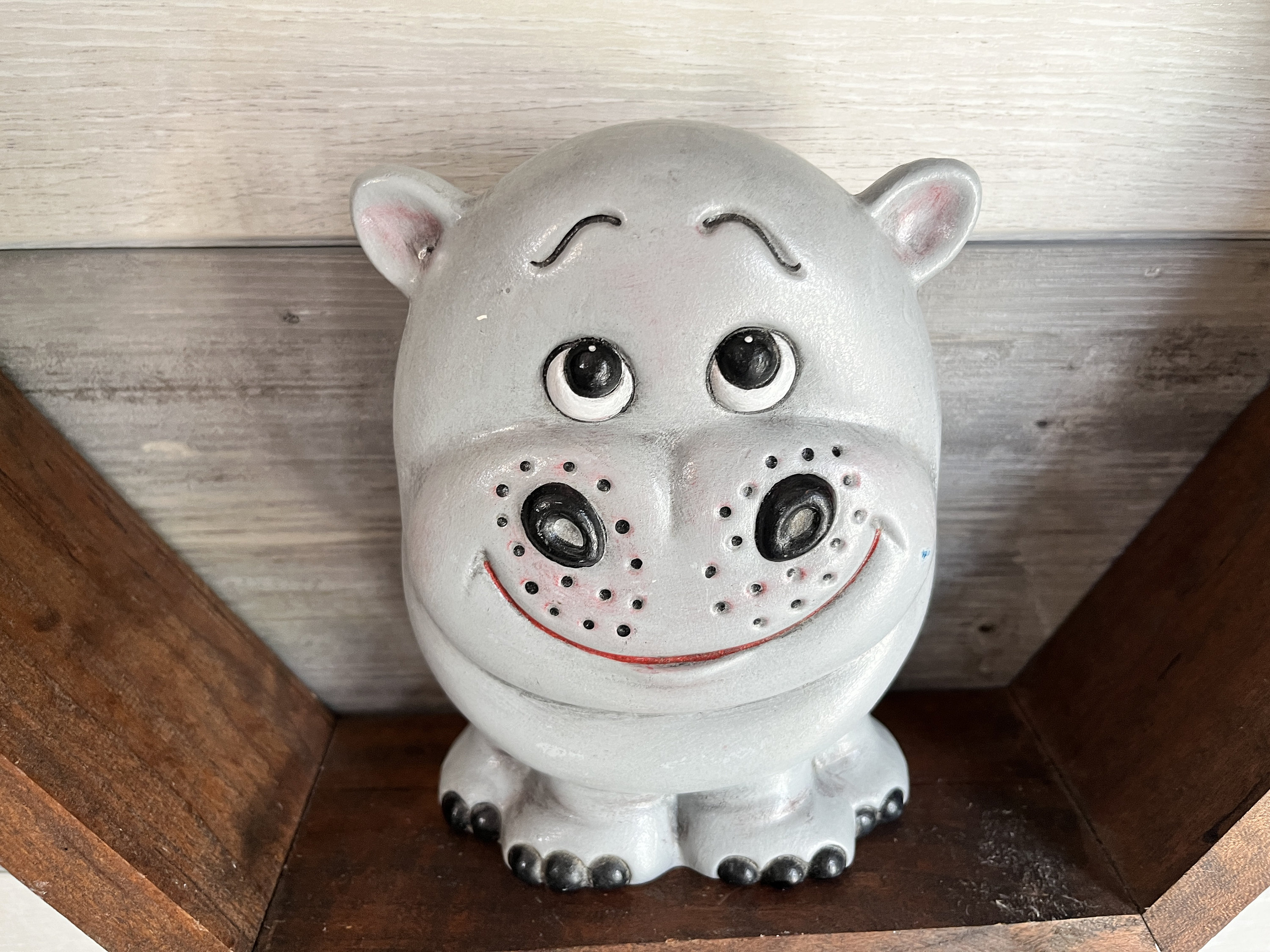 Hippo Grey Hippo Happy Hippo Hippopotamus Friendly Animal Etsy Canada