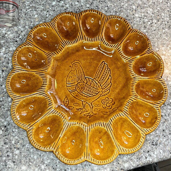 Vintage Egg Platter Etsy