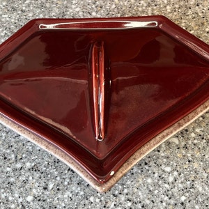 Ceramic Trinket Box Diamond Shape Ceramic Box with Lid Mens Trinket Box Jewelry Box