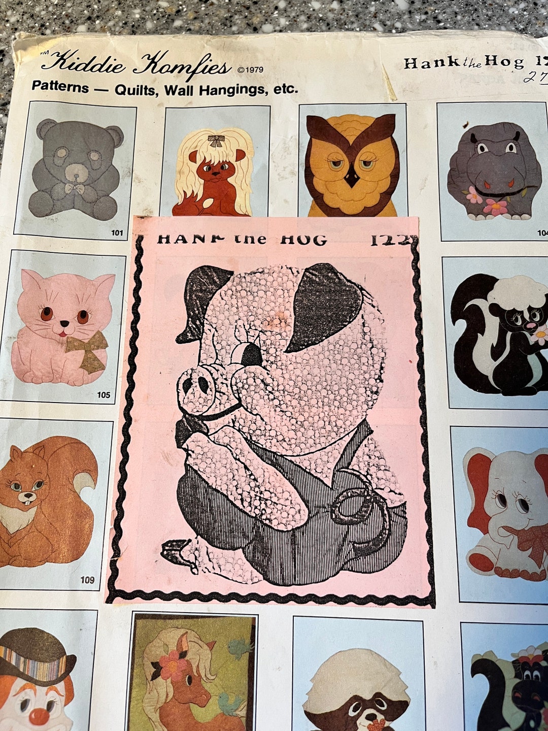 Kiddie Komfies Quilt Pattern Hank the the Hog Piggie Quilt Floor Rug