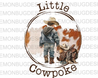 Little Cowpoke PNG: Western Cowboy Art (Digital Download)
