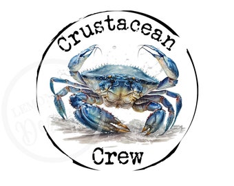 Crab Life PNG: Saltwater Fishing Design (Digital Download)