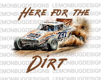 Dirt Track Race Car PNG: Hotrod Drag Racing (Digital Download)