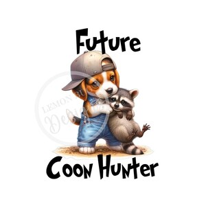 Zukunft Waschbär PNG, Jagd PNG, Waschbär png, Waschbär Jagd png, Coon Jäger png, digitaler Download, Sublimation, printable Art