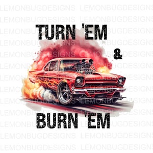 Drag Racing png, Draai ze en brand ze png, Hotrod png, Drag Strip PNG, Digitale download, Sublimatie png