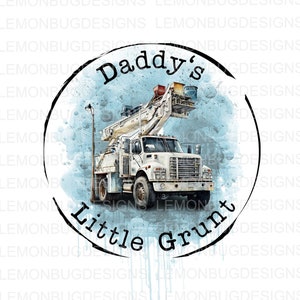 Daddy's Little Grunt png, Lineman png, mijn papa is een lineman png, digitale download, sublimatie