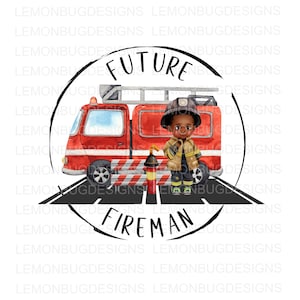 Future Fireman png, Fire Truck PNG,  Grunge Circle, sublimation, Just a Boy PNG, Printable Art