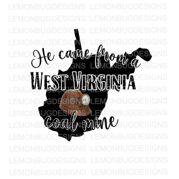West Virginia Coal Miner Silhouette In The State West Virginia Coal Miner Silhouette In The State