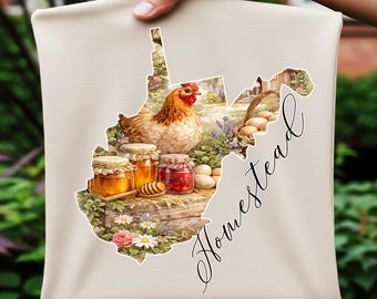 West Virginia Homesteading Home png, Canning, Kitchen PNG: Farmhouse Kitchen Decor (Digital File)