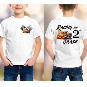 Racing into Second Grade png, School png, Drag Racing png, Turn 'em and Burn 'em png, Hotrod png, Drag Strip PNG, Digitaal, Sublimatie png