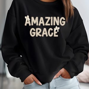 Amazing Grace PNG, Sublimation, Transfer File , Digital File, Printable Art image 2