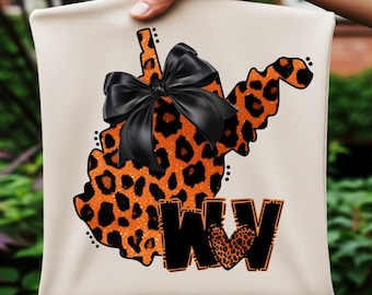Gepardtryck West Virginia Design: WV Solros, lantlig stil (digital nedladdning)