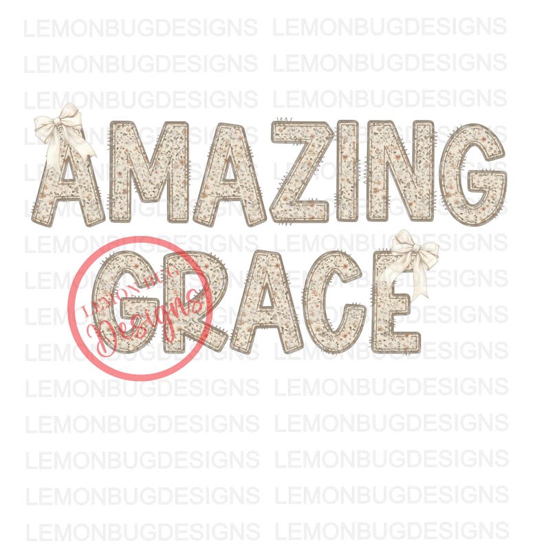 Amazing Grace PNG, Sublimation, Transfer File , Digital File, Printable Art image 1