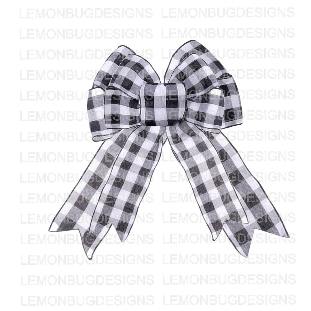 PNG Buffalo Plaid Bow Watercolor Bow Bow Clip Art - Etsy