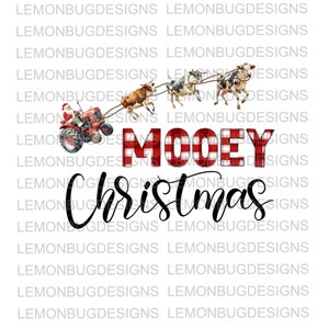 ムーイ クリスマス png、トラクターに乗ったサンタクロース png、牛 png、クリスマス png、農家、メリー クリスマス png、印刷可能なアート