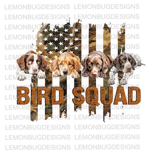 Vogel Jäger PNG, Vogel Squad PNG, Jagd PNG, Jagd Hund png, digitaler Download, Sublimation, printable Art