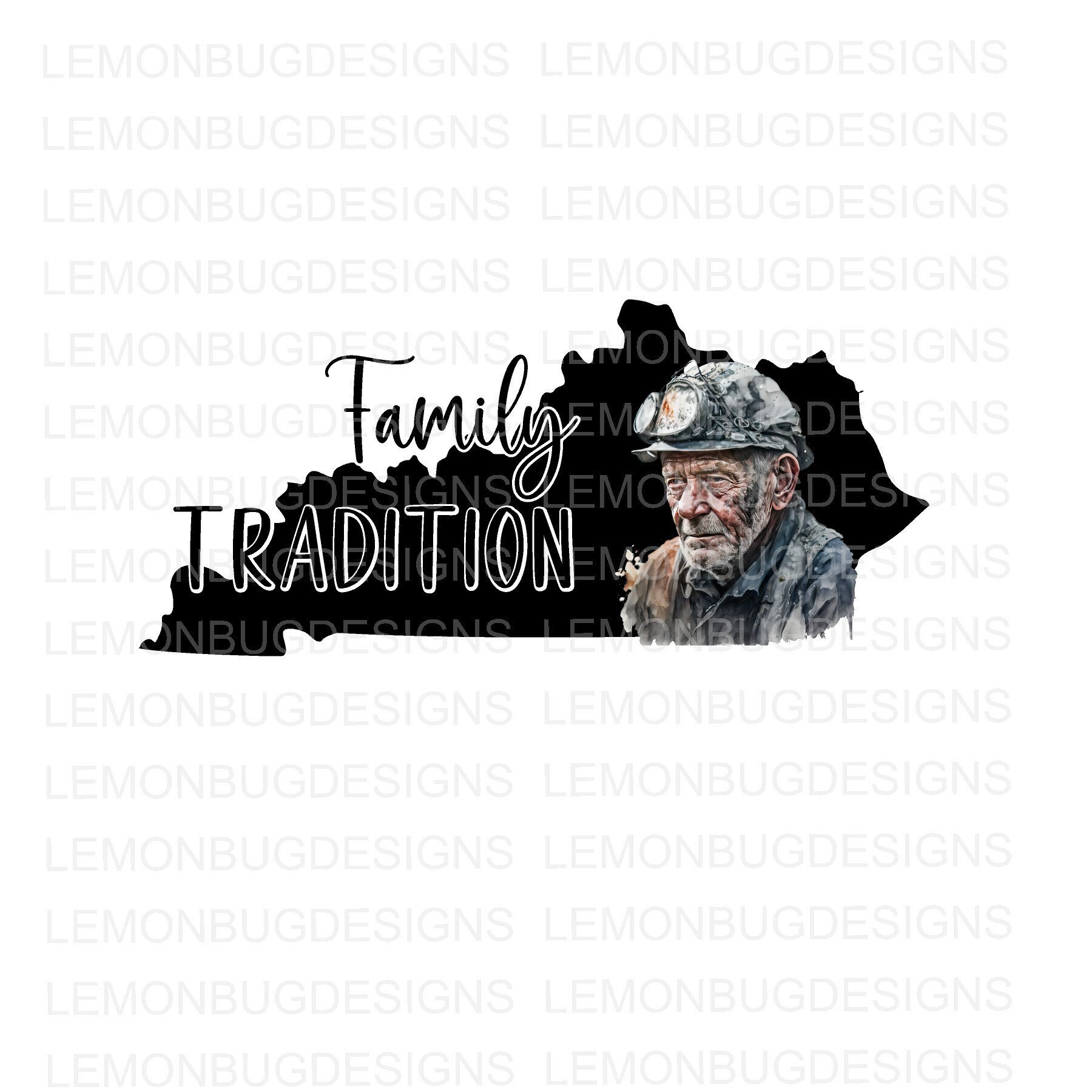 Kentucky Coal Miner png, KY png, Coal Miner PNG,  digital file, tshirt design, sublimation file, State Of KY , Printable Wall Art