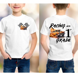 Racing into First Grade png, School png, Drag Racing png, Turn 'em and Burn 'em png, Hotrod png, Drag Strip PNG, Digitaal, Sublimatie png