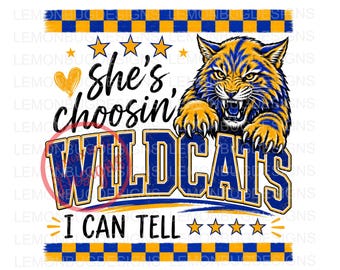 She's Choosin' Wildcats, Friday Night Lights PNG: Country Tailgate Party (Digital Download)