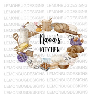 NaNa&#39;s Kitchen PNG, Farmhouse PNG,  Digital File , Kitchen Decor png, Farm Life png