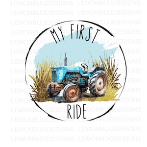 My First png | Farm Life png, Country Boy PNG | Blue Tractor PNG | Farming Png | Digital Download |  sublimation |  Printable Art