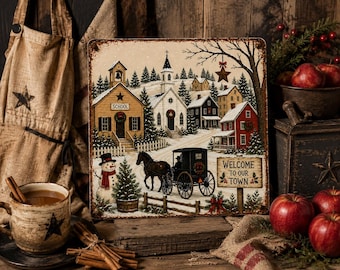 Illustration de Noël rustique (format PNG), design numérique uniquement, pour couronne ou décoration murale, imprimable