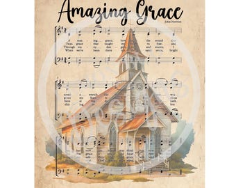 Amazing Grace png, Country Church PNG , Church PNG,  Christian PNG , Sublimation png, Transfer File , Digital File, Rustic Church png