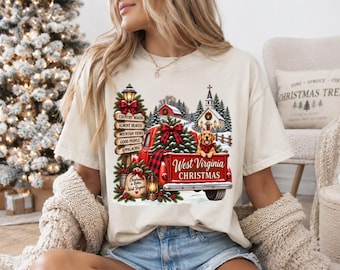 Noël en Virginie-Occidentale : Image PNG de Noël dans l’État des montagnes (Téléchargement numérique)