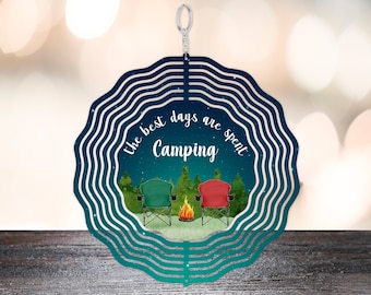 Camping Wind Spinner PNG: Personalized Digital File (Digital Download)