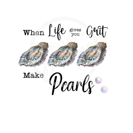 Oysters & Pearls PNG: Fishing Printable Art (Digital Download)