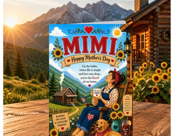 Happy Mother's Day Mimi PNG; Country Mimi png, Print Your Own  (Digital Download)