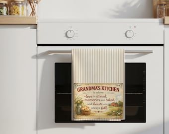 Grandma's Kitchen Printable Wall Art: Rustic Farmhouse Decor (Digital File)
