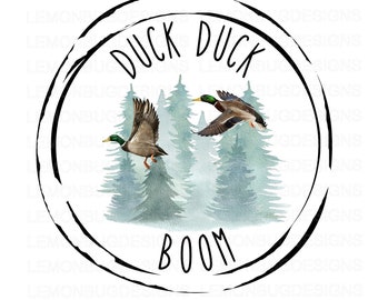 Ente Duck Boom PNG, Entenjäger PNG, Entenjagd PNG, digitaler Download, Sublimation, printable Art