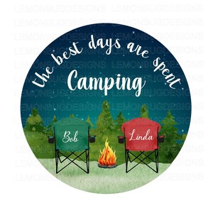 Personalize Camping Sign , Wreath Sign, Door Sign, Camper Sign, Sublimation Transfer File, sublimation file, digital file , Printable Art