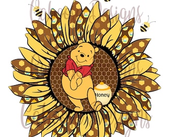 Sunflower pooh | Etsy