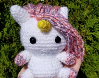 Handmade Magical Crochet Unicorn Amigurumi Toy