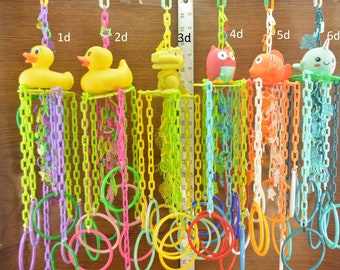 Foraging Bird & Sugar Glider Toys, #702d Mini Mobile, Small Bird Toy, Primate Toy, Marmoset Toy, Exotic Animal Toy, Parrot Toy