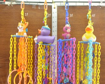 Foraging Bird & Sugar Glider Toys, #702f Mini Mobile, Small Bird Toy, Primate Toy, Marmoset Toy, Exotic Animal Toy, Parrot Toy