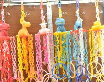 Foraging Bird & Sugar Glider Toys, #702b Mini Mobile, Small Bird Toy, Primate Toy, Marmoset Toy, Exotic Animal Toy, Parrot Toy