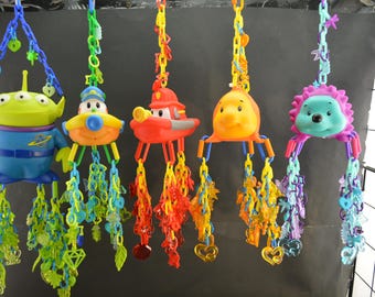 Foraging Bird & Sugar Glider Toys, #936 Mini Mobile, Small Bird Toy, Primate Toy, Marmoset Toy, Exotic Animal Toy, Parrot Toy